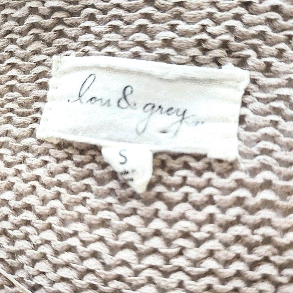 Lou & Grey Beige & Black Cardigan Sweater Size S - Picture 4 of 5